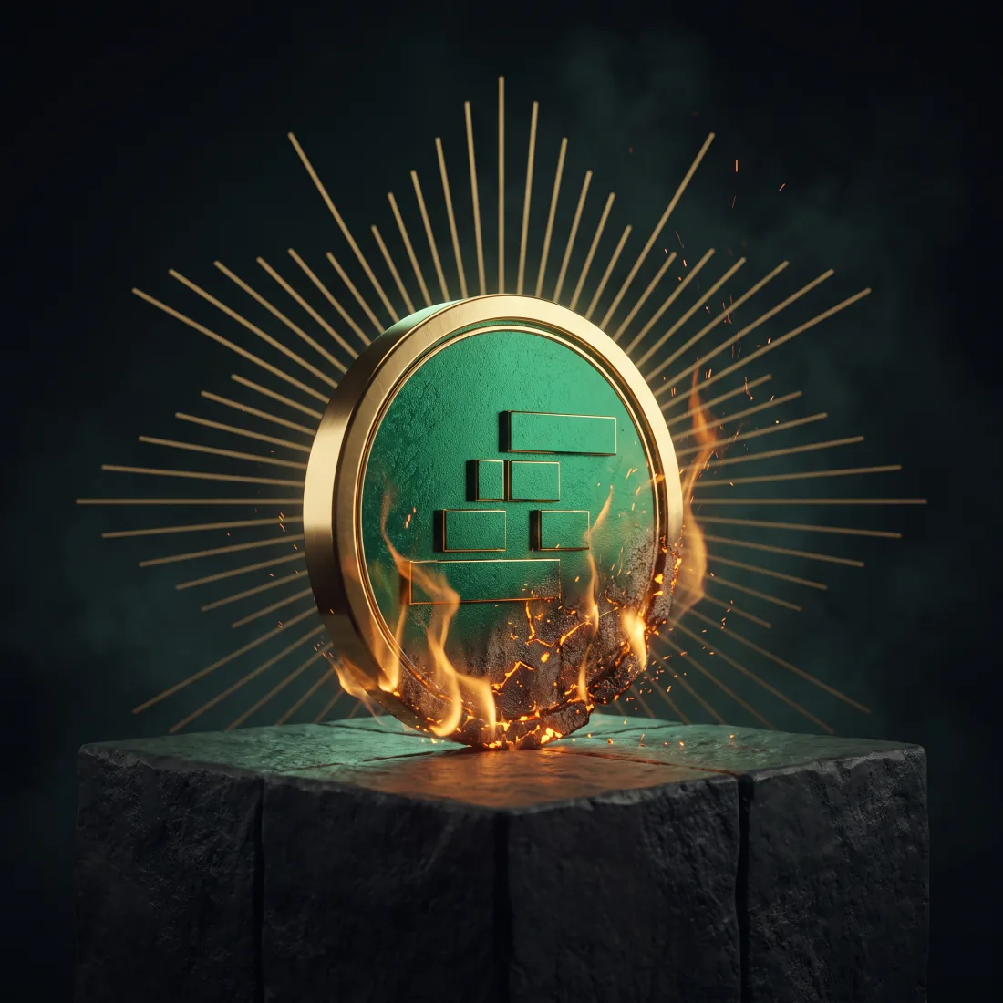 A $BONDS coin burning