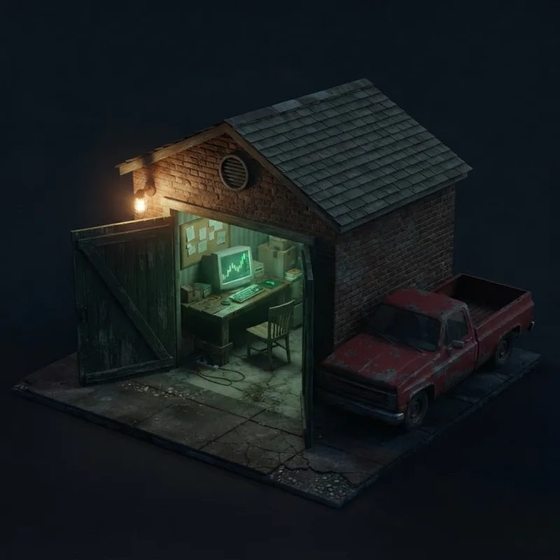 Brick garage