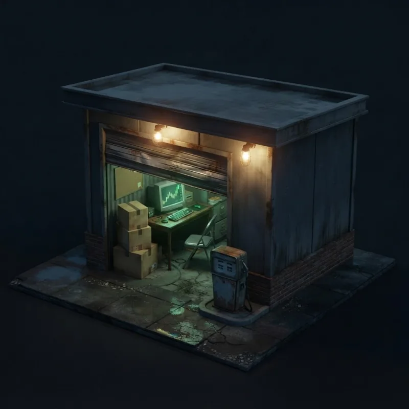 Two-bay garage
