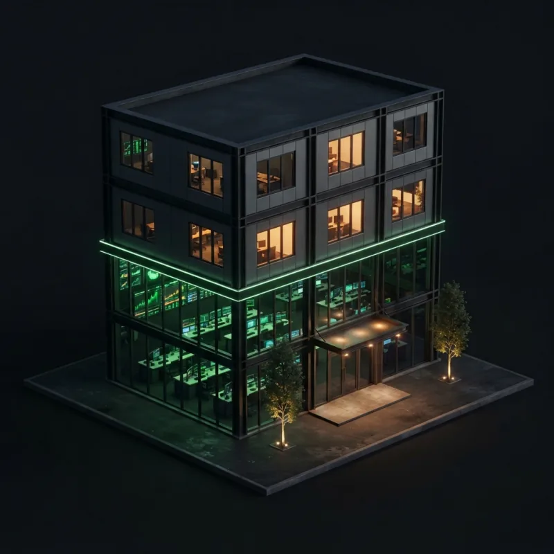 Trading Floor, night